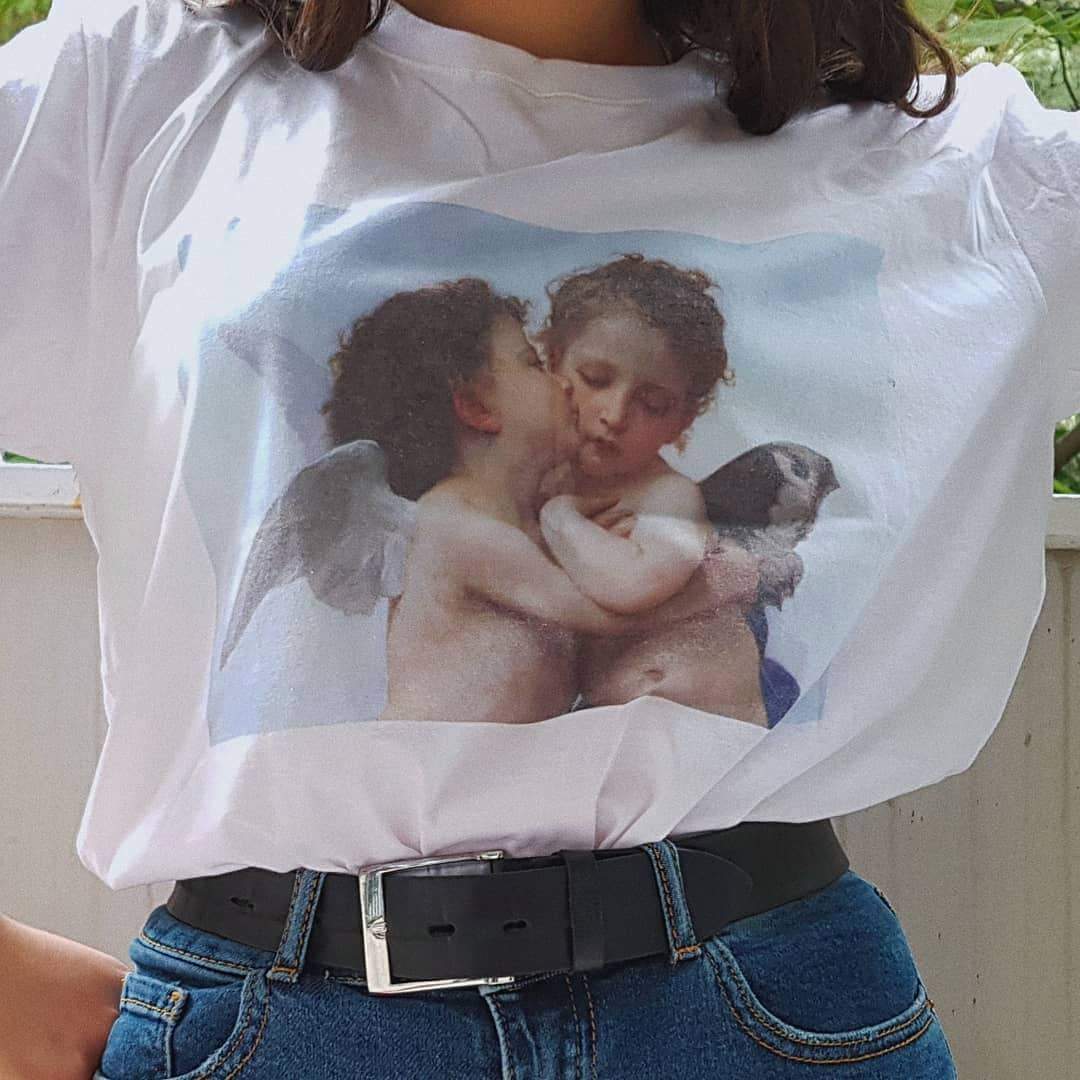Angel Kiss Shirt - Aesthetic Clothing