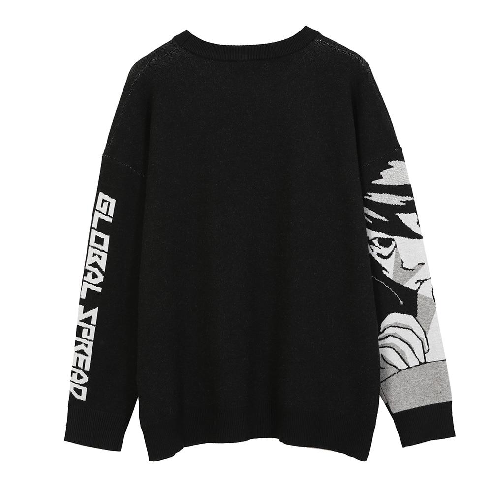Black Sweater Anime Girl - Aesthetic Clothing