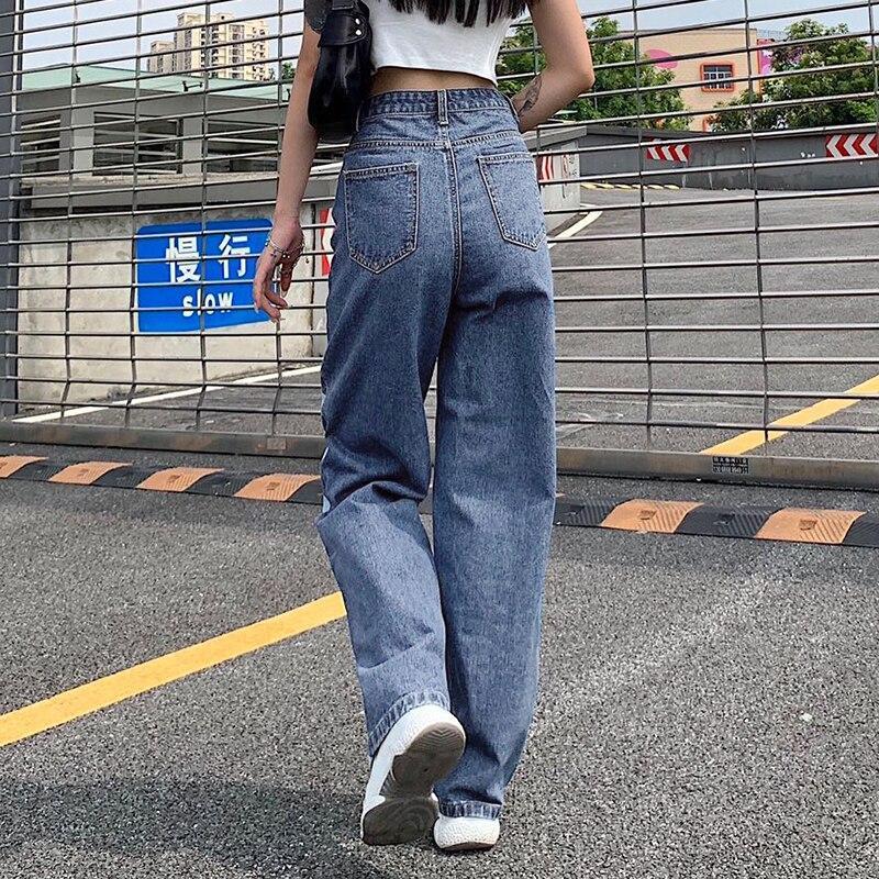Blue And White Striped Baggy Pants - Aesthetic Clothing