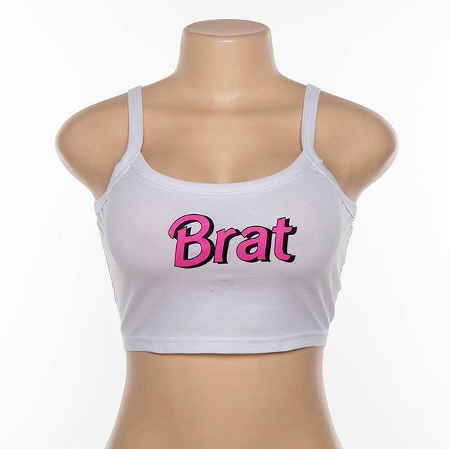 Brat Crop Top - Aesthetic Clothing