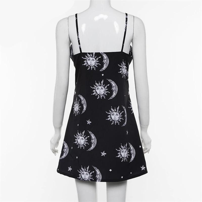 Heart Moon Star Dress - Aesthetic Clothing