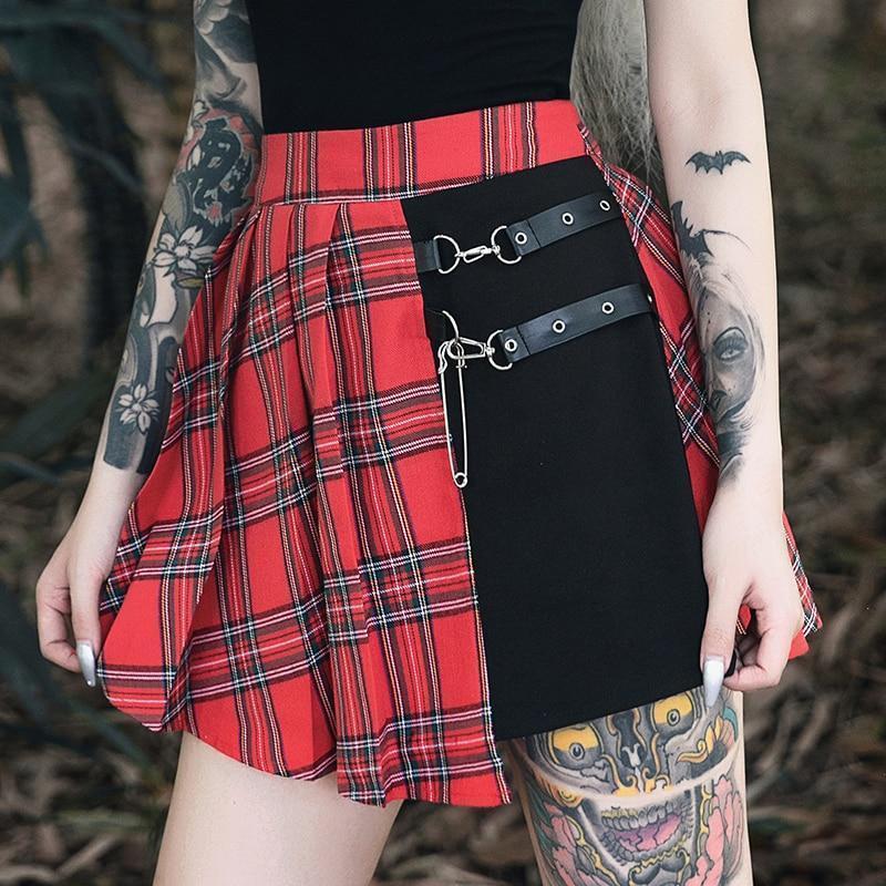 High Waist Mini Skirt - Aesthetic Clothing