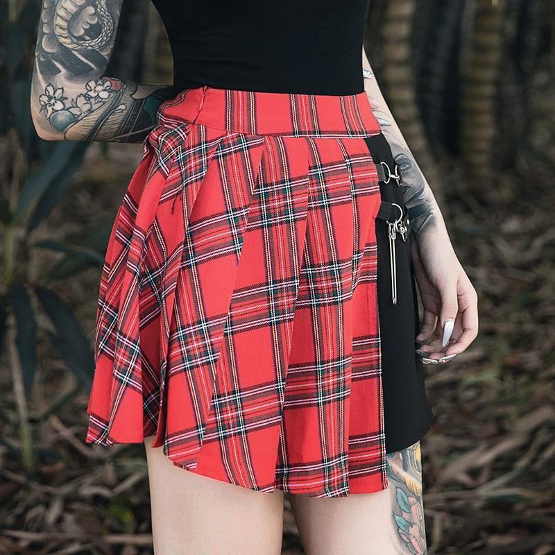 High Waist Mini Skirt - Aesthetic Clothing