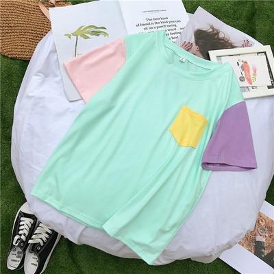 Pastel Patches Shirt - Aesthetic Clothing