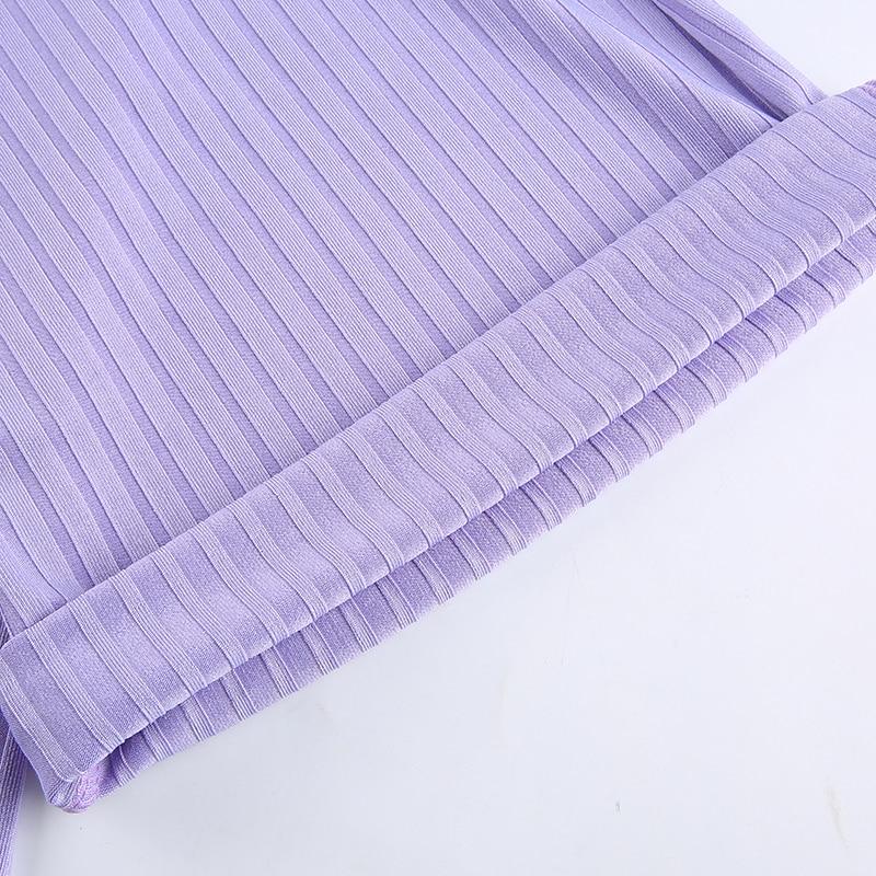 Purple Flare Pants - Aesthetic Clothing