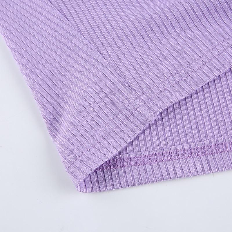 Purple Fur Crop Top - Aesthetic Clothing