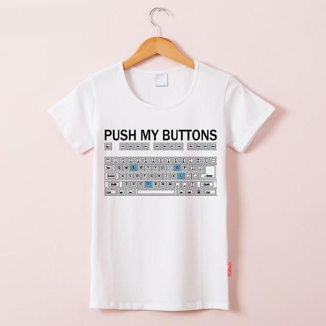 Push My Buttons Shirt - Aesthetic Clothing