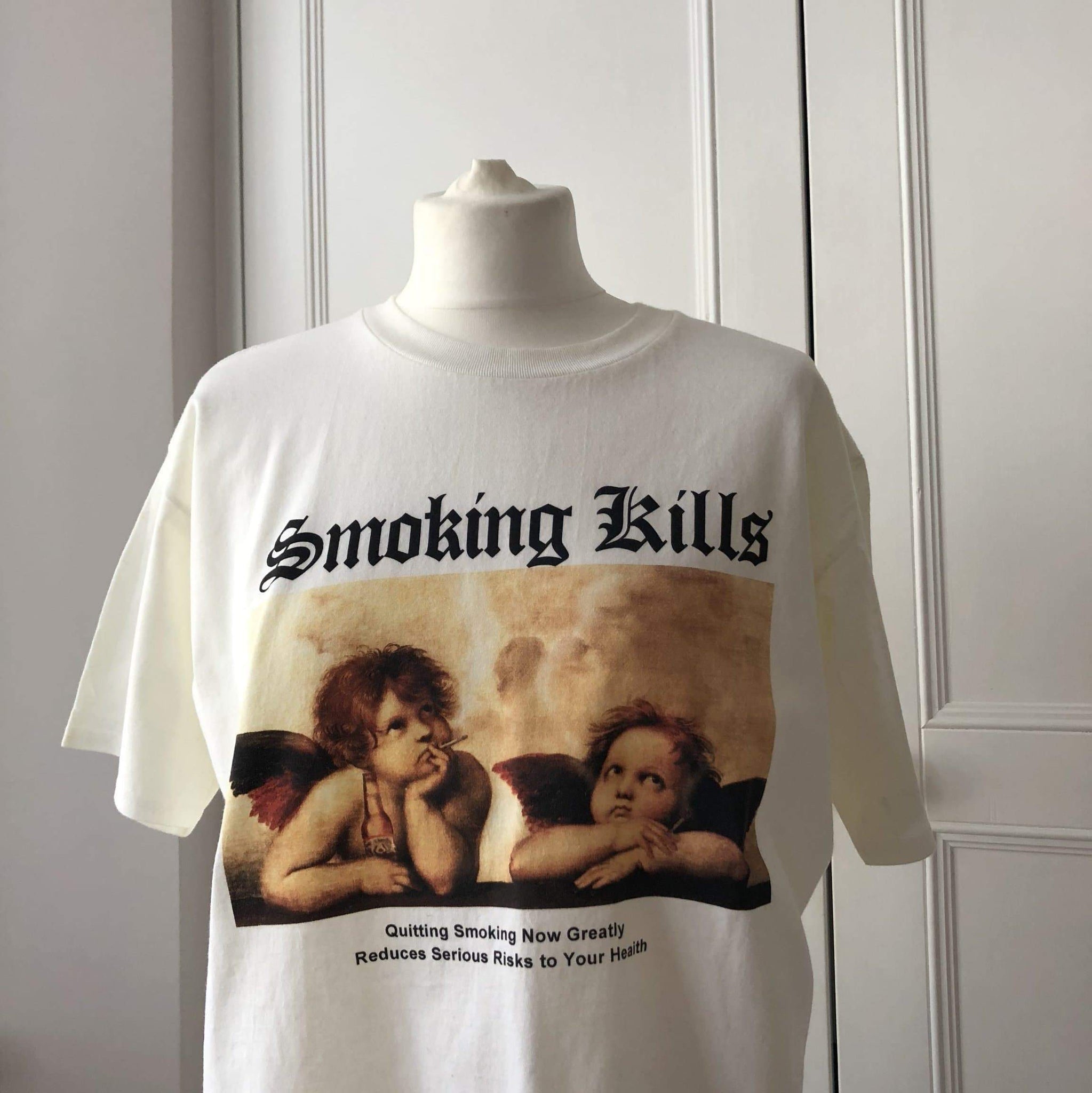 Smoking Kills Angel Shirt - Aesthetic Clothing