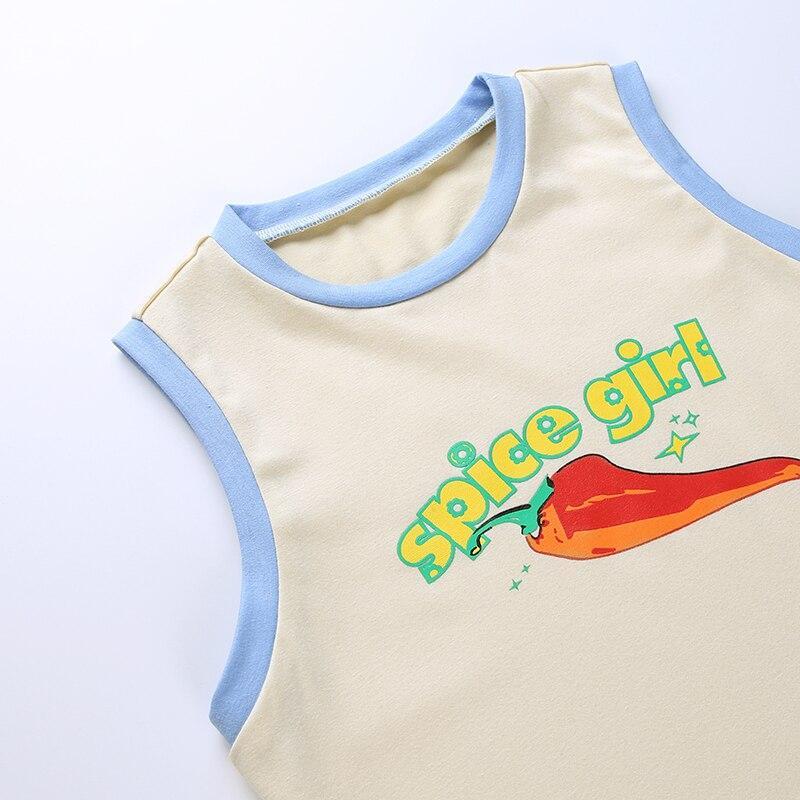 Sporty Spice Crop Top - Aesthetic Clothing