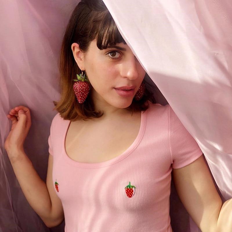 Strawberry Crop Top - Aesthetic Clothing