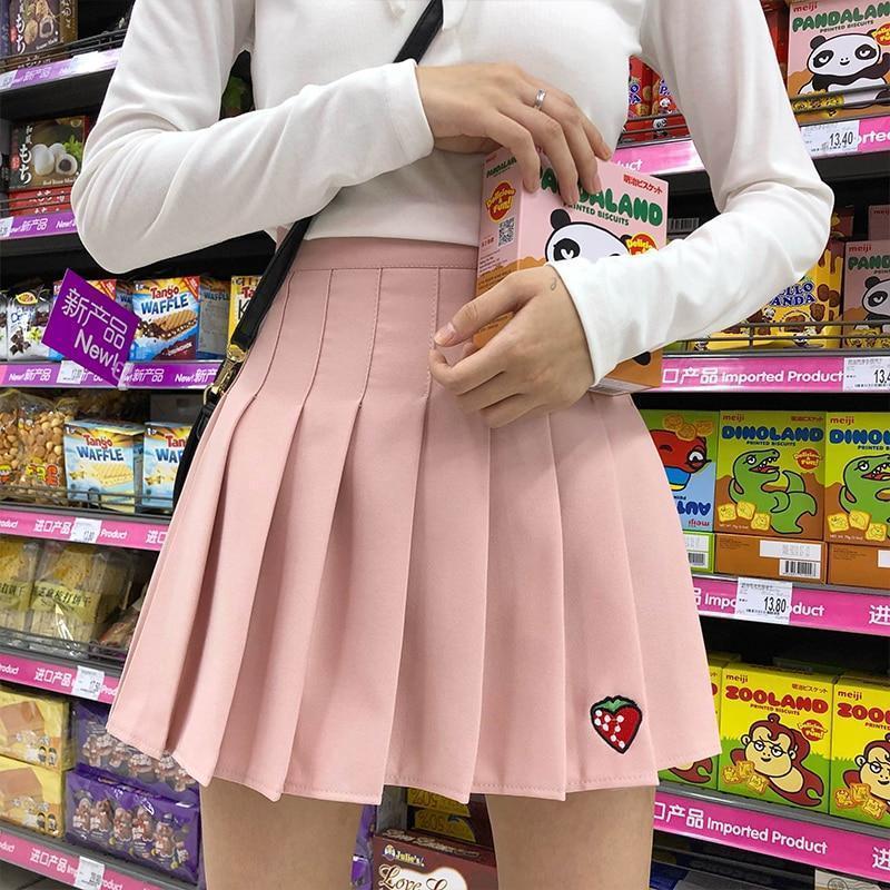 Strawberry Skirt - Aesthetic Clothing