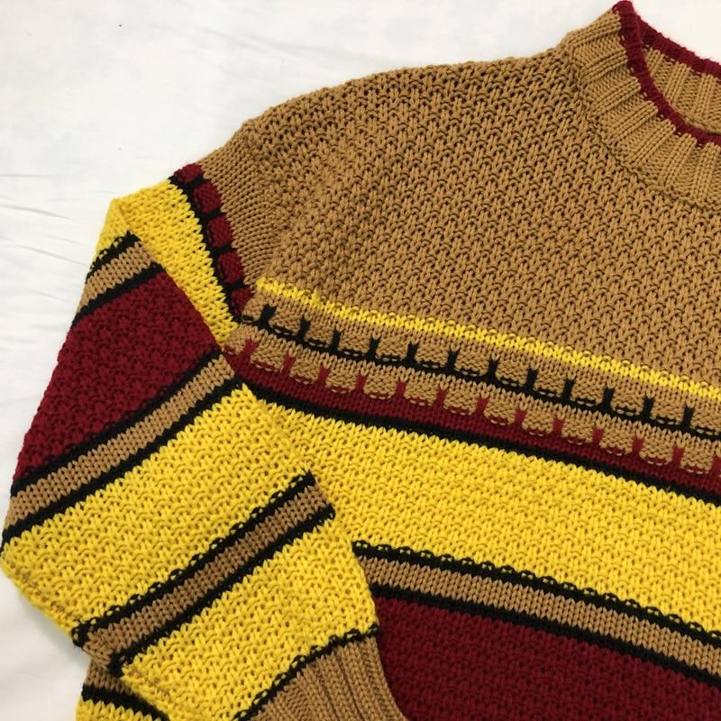 Vintage Chunky Knit Sweater - Aesthetic Clothing