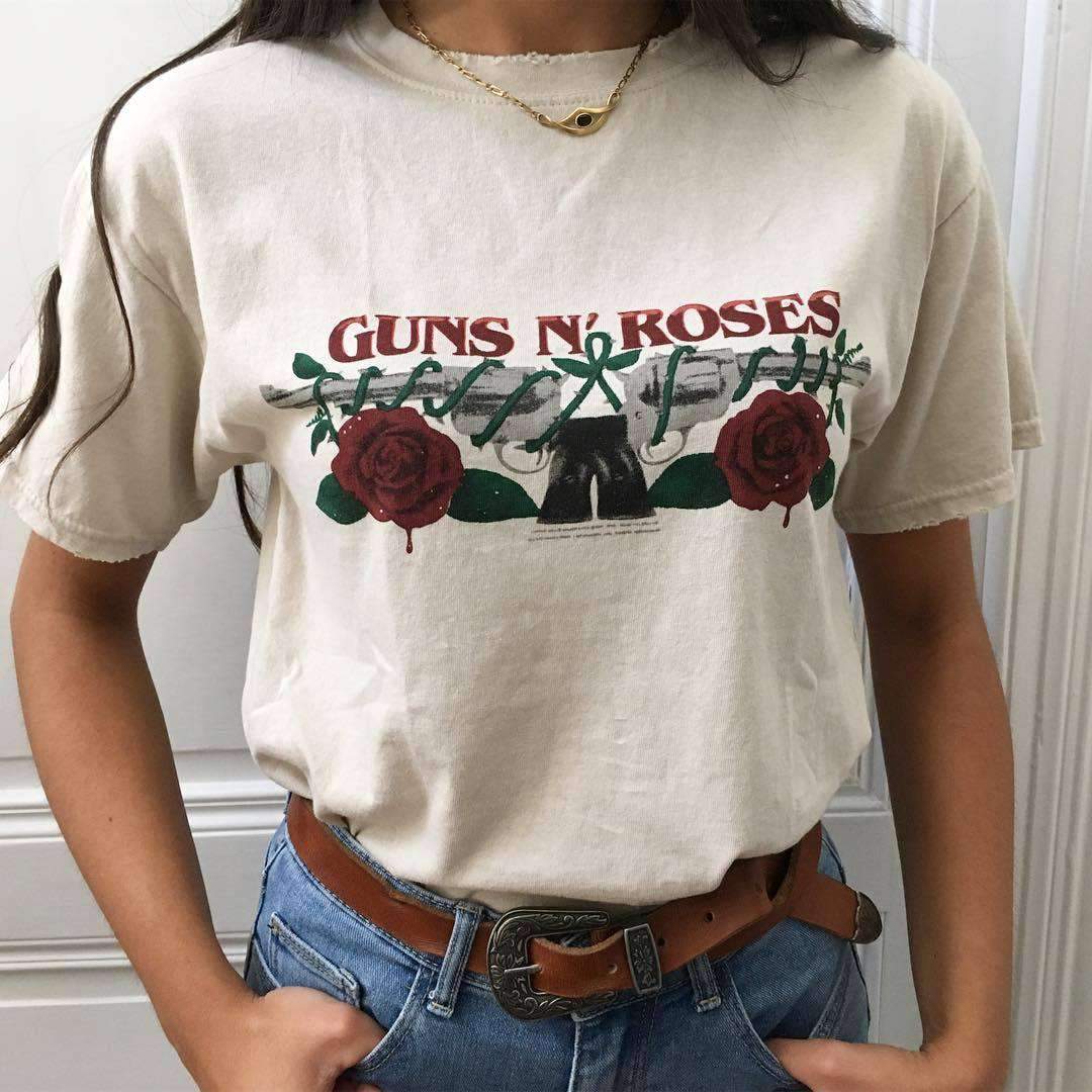 Vintage Guns n Roses Shirt - Aesthetic Clothing