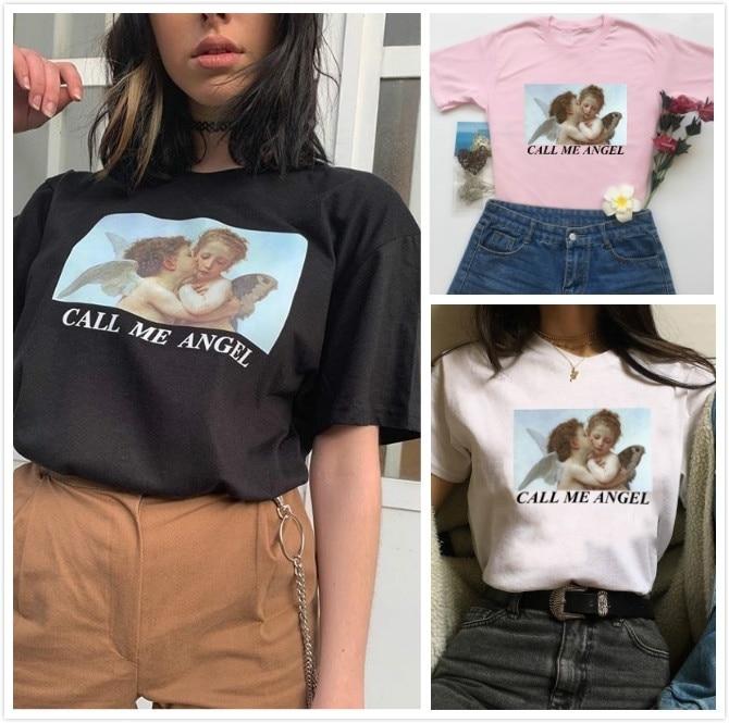 Call Me Angel Shirt - Aesthetic Clothing