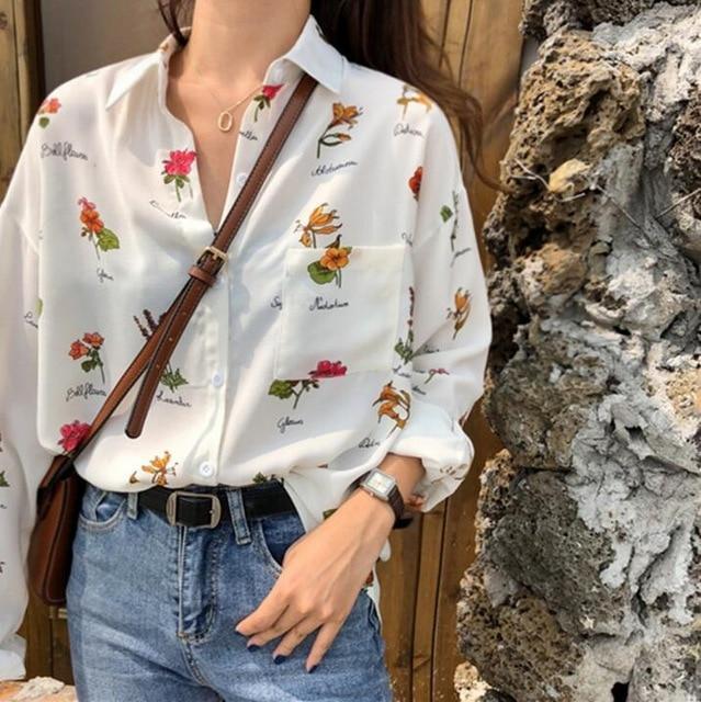 Flower Print Shirt | Boho-Chic Floral Tee for a Fresh Instagram-Ready Look