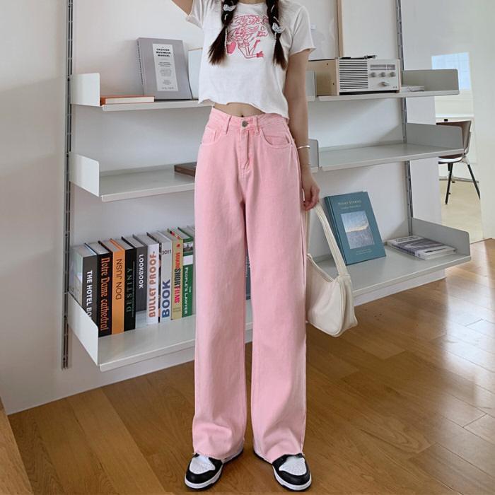 Peach Jeans - Aesthetic Clothing