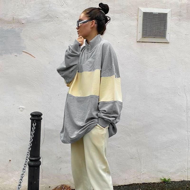 Soft Casual Oversize Sweatshirt - Aesthetic Clothing