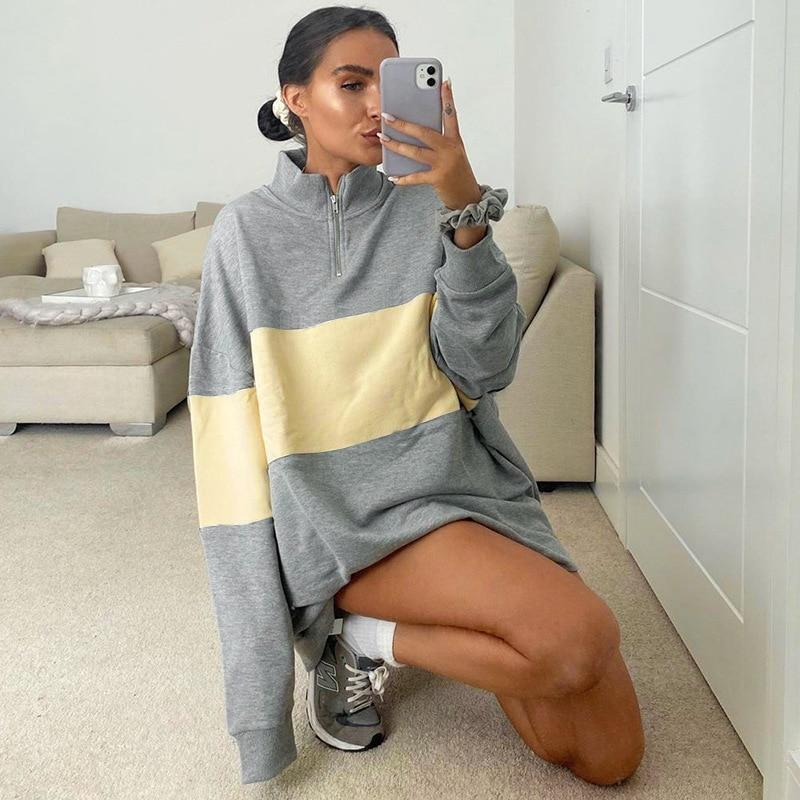 Soft Casual Oversize Sweatshirt - Aesthetic Clothing