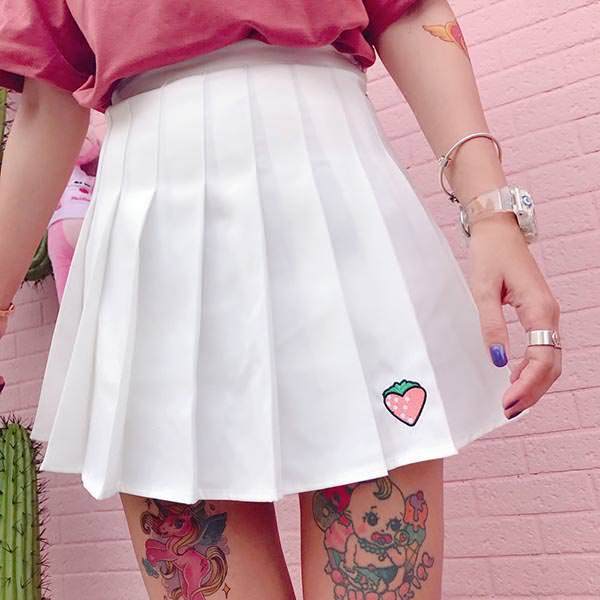 Strawberry Skirt - Aesthetic Clothing