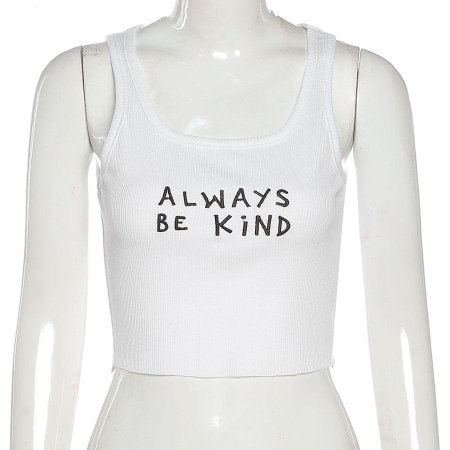 Always Be Kind Crop Top - Aesthetic Clothing
