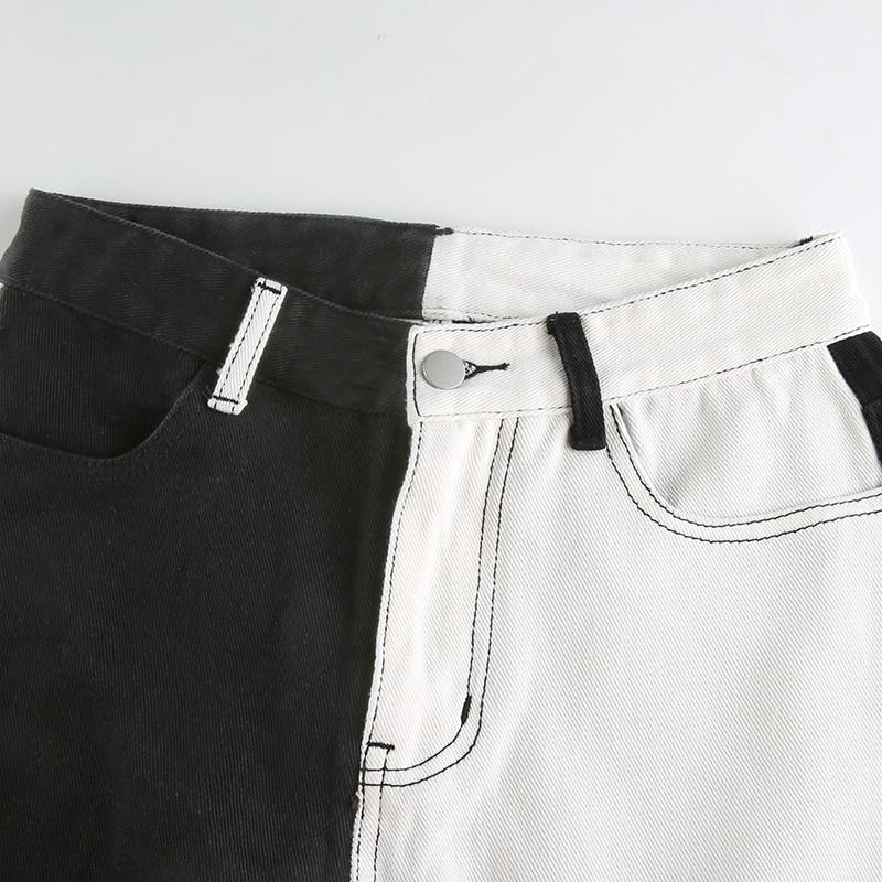 Black And White Jeans - Aesthetic Clothing