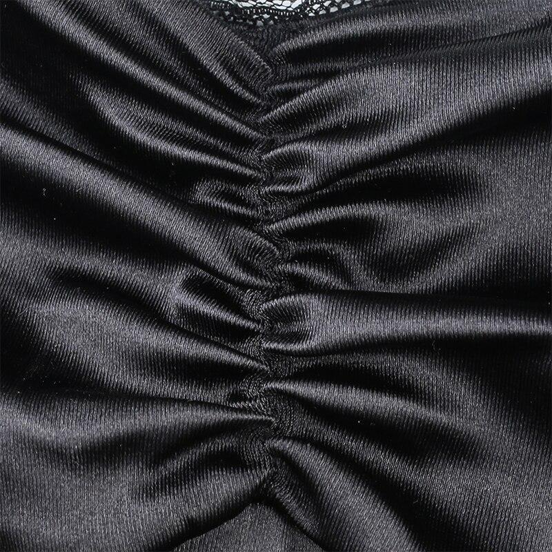 Black Bodycon Mini Dress - Aesthetic Clothing