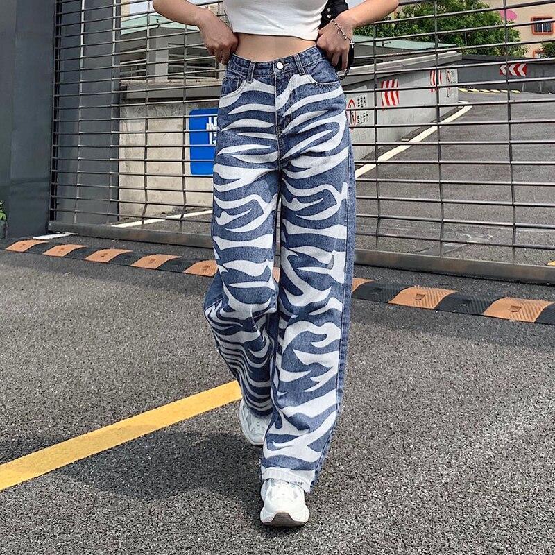 Blue And White Striped Baggy Pants – Aesthetic Clothing