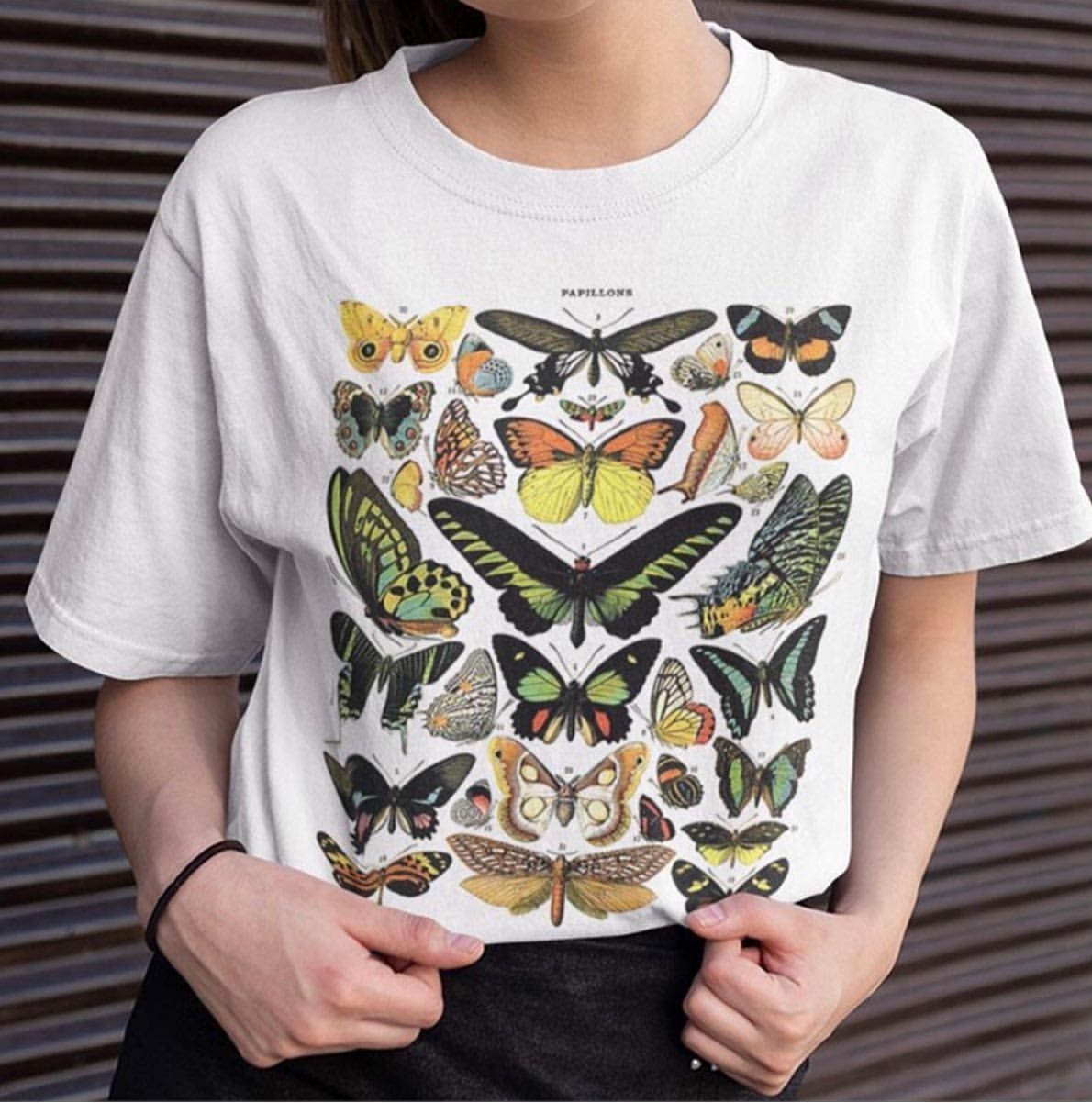 Butterflies Chart T-Shirt - Aesthetic Clothing