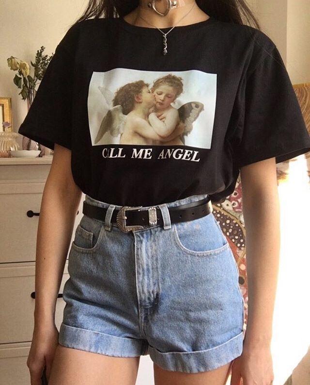 Call Me Angel Shirt - Aesthetic Clothing