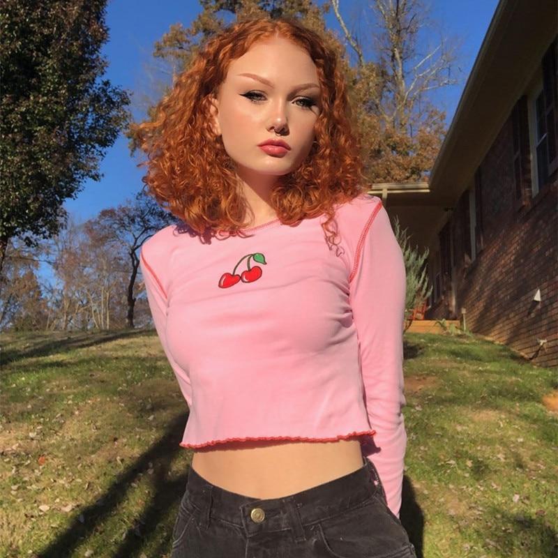 Cherry Crop Top - Aesthetic Clothing