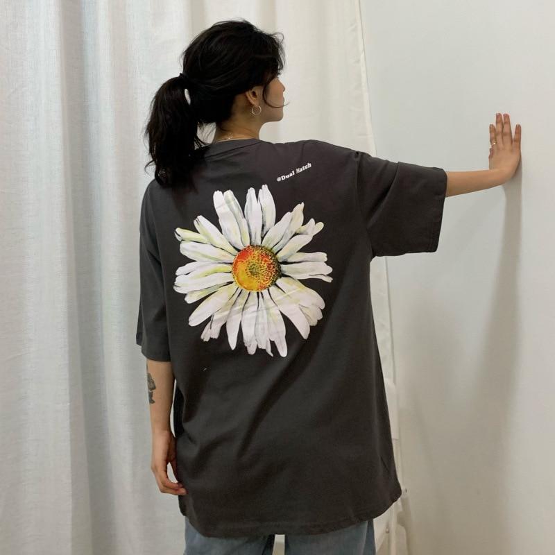 Daisy Print Shirt - Aesthetic Clothing