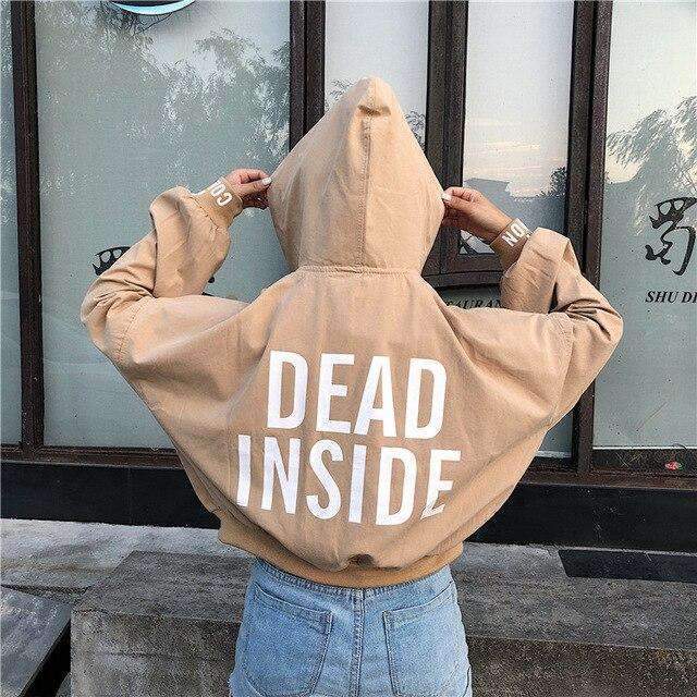 Dead Inside Hoodie - Aesthetic Clothing