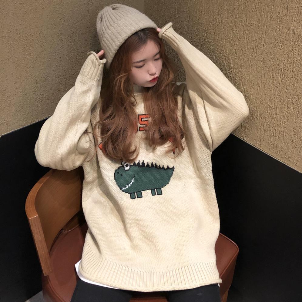 Dinosaur Sweater - Aesthetic Clothing