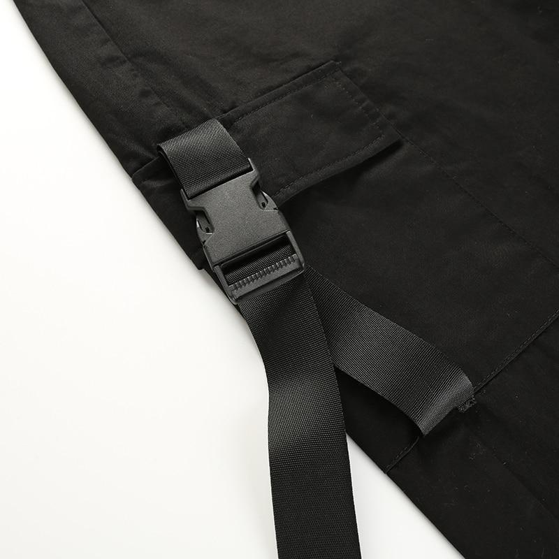 High Waisted Black Cargo Pants – Aesthetic Clothing