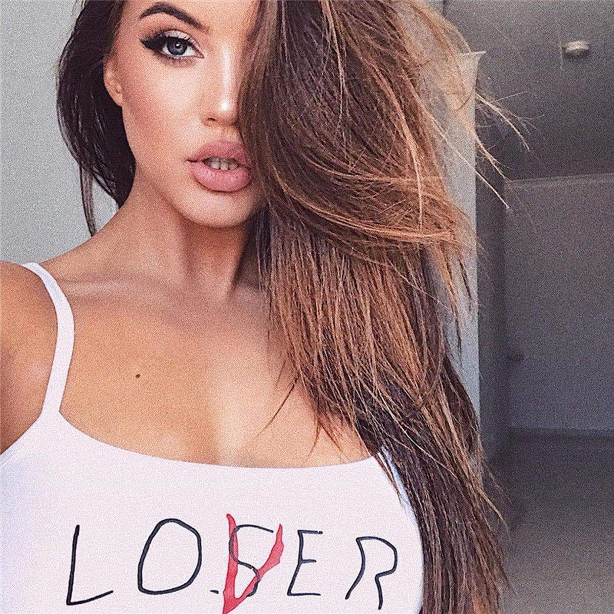 Loser Lover Crop Top - Aesthetic Clothing
