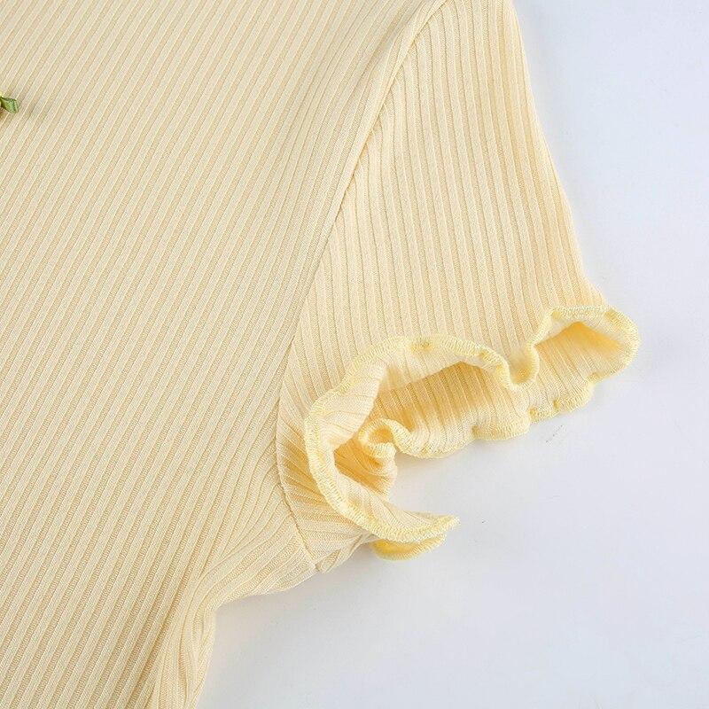 Mushroom Crop Top - Aesthetic Clothing