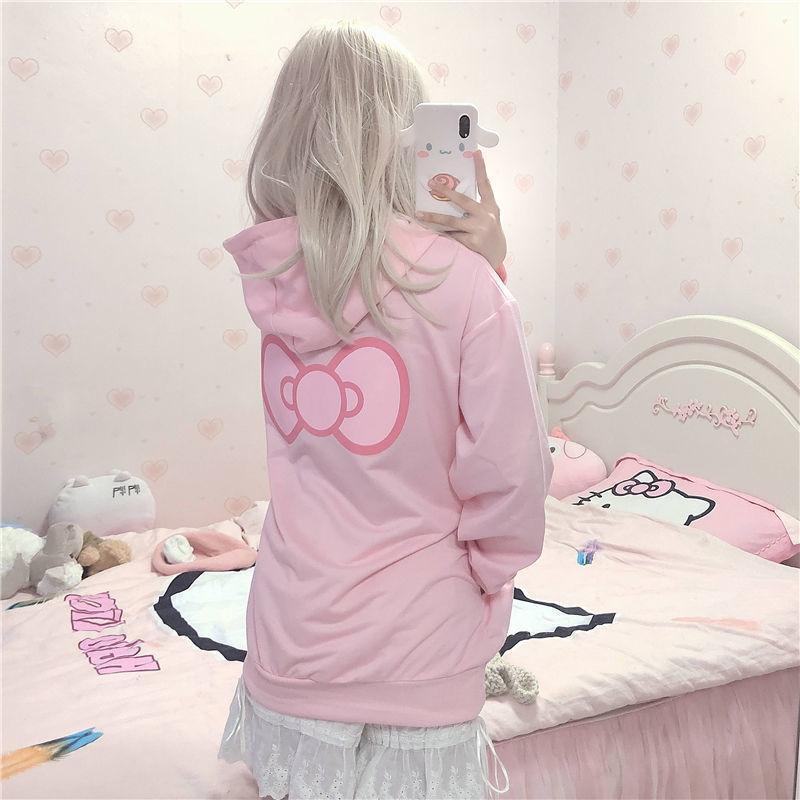 Pink Anime Hoodie - Aesthetic Clothing