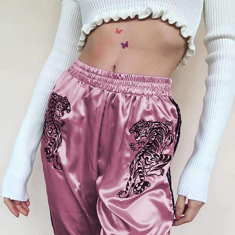 Pink Hip Hop Pants - Aesthetic Clothing