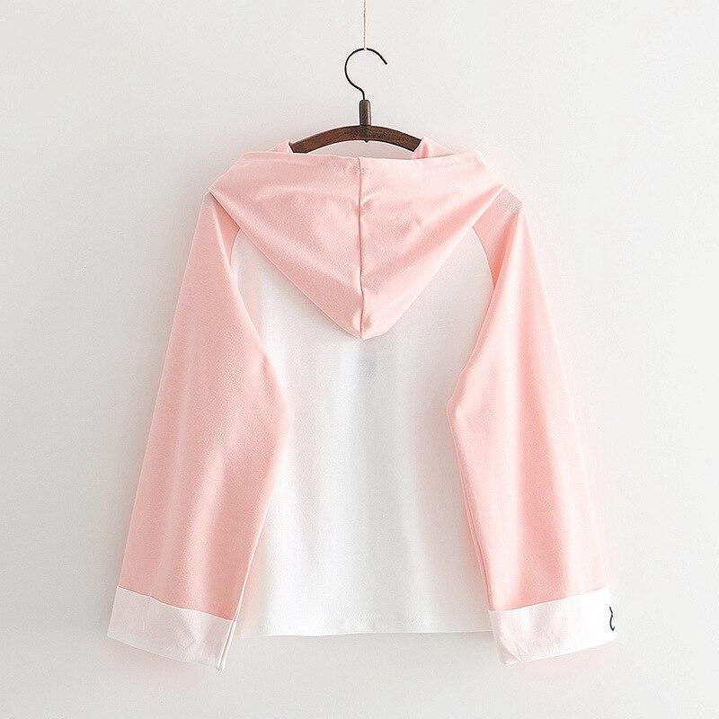 Pink lace up hoodie online