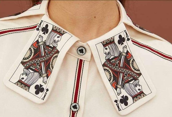 Playing Cards Printed Shirt - Aesthetic Clothing