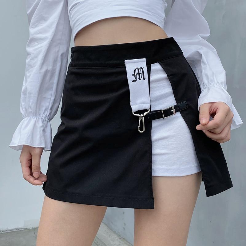 Punk Rock Mini Skirt - Aesthetic Clothing
