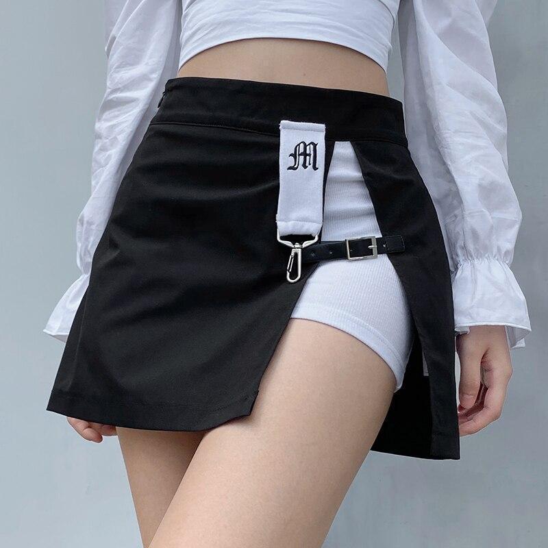 Punk Rock Mini Skirt - Aesthetic Clothing