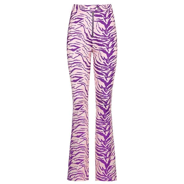 Purple Zebra Pants - Aesthetic Clothing