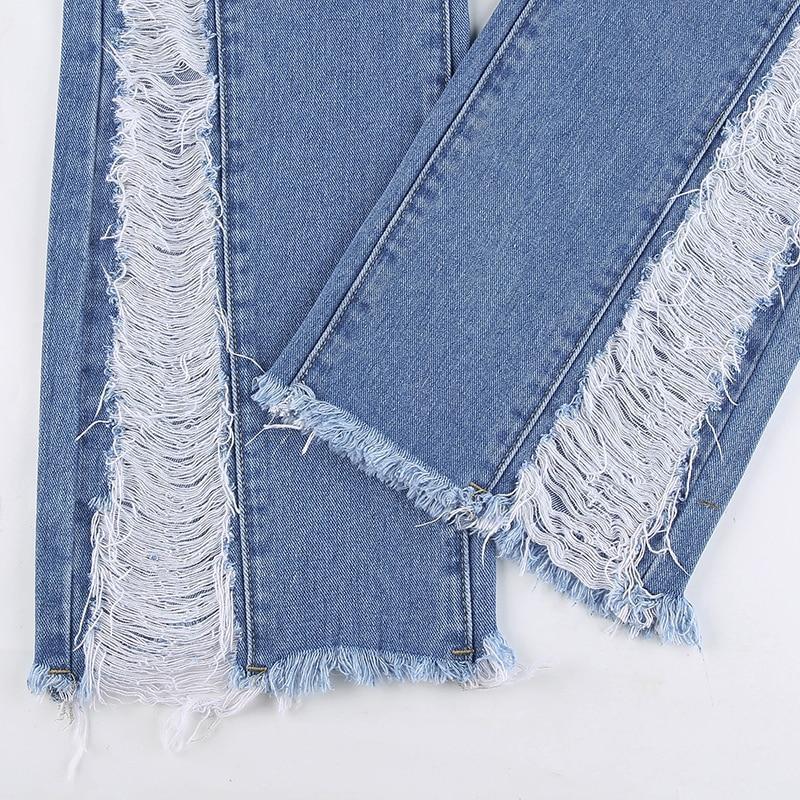 Ripped Flare Jeans - Aesthetic Clothing