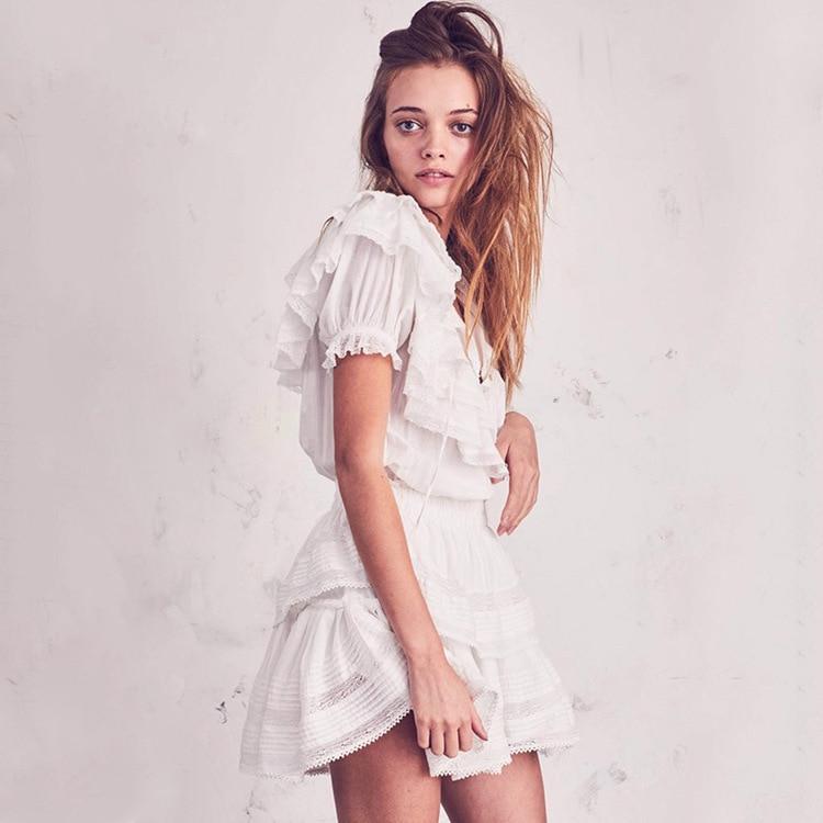 Sheer White Mini Dress - Aesthetic Clothing