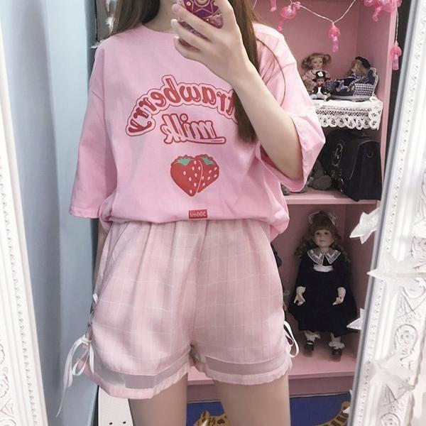 Strawberry Milk Shirt - Aesthetic Clothing