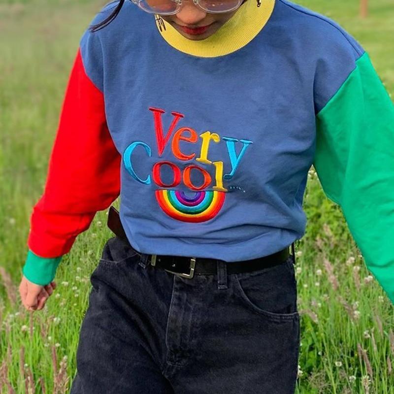 Very Cool Rainbow Sweatshirt - Aesthetic Clothing