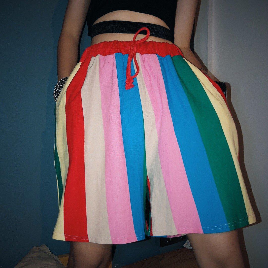 Vintage Rainbow Shorts - Aesthetic Clothing